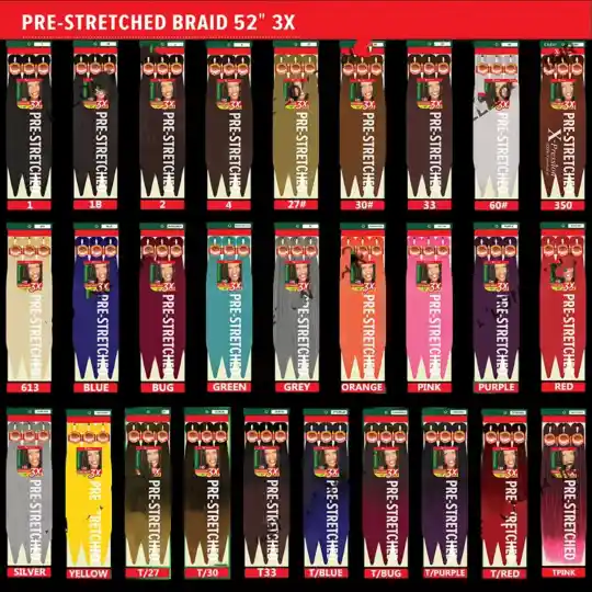 X-Pression 3X Pre-Stretched Jumbo Braid Hair