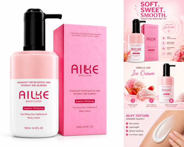 Body Lotion for Smooth Skin | AILKE Boost Luster 500ml